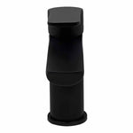 Monomando Corto Para Lavabo "Lucent" Negro Mate