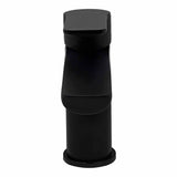 Monomando Corto Para Lavabo "Lucent" Negro Mate