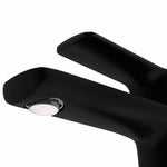 Monomando Corto Para Lavabo "Lucent" Negro Mate