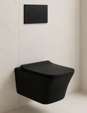 Paquete de WC Suspendido "Ámsterdam" Negro Glossy