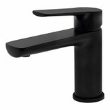 Monomando Corto Para Lavabo "Lucent" Negro Mate