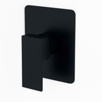 Monomando Empotrable Para Regadera "Saona Slim" Negro Mate