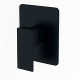 Monomando Empotrable Para Regadera "Saona Slim" Negro Mate