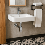 Céspol Para Baño Cuadrado Cromo "Saona Slim"