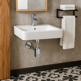 Céspol Para Baño Cuadrado Cromo "Saona Slim"