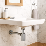 Céspol Para Baño Cuadrado Cromo "Saona Slim"
