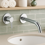 Monomando Para Lavabo Empotrable "Caiman Urban" Cromo