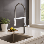 Monomando De Cocina Gourmet Flexible Cromo
