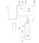 Tubular dispensador con sensor