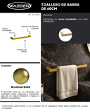 Toallero De Barra "S10" 60cm "Brushed Gold" - Wasser