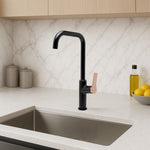 Monomando para Cocina "Slide" Negro Mate +Maneta Negro Mate