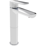 Monomando Alto para Lavabo "Lucent" Blanco / Cromo