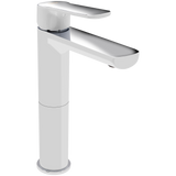 Monomando Alto para Lavabo "Lucent" Blanco / Cromo