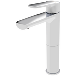 Monomando Alto para Lavabo "Lucent" Blanco / Cromo