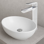 Monomando Alto para Lavabo "Lucent" Blanco / Cromo