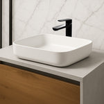 Monomando Alto para Lavabo "Lucent" Negro / Cromo