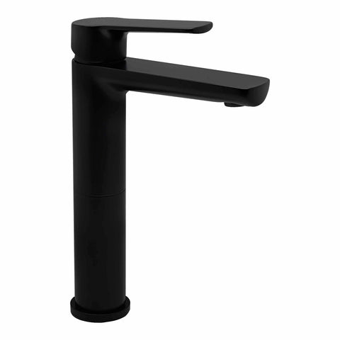 Monomando Alto para Lavabo "Lucent" Negro Mate