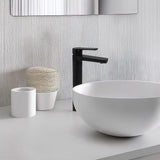 Monomando Alto para Lavabo "Lucent" Negro Mate
