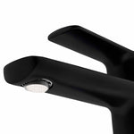 Monomando Alto para Lavabo "Lucent" Negro Mate