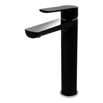 Monomando Alto para Lavabo "Lucent" Negro / Cromo