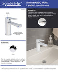 Monomando Corto Para Lavabo "Lucent" Cromo