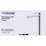 Monomando Alto "Fusion" Cromo