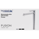 Monomando Alto "Fusion" Negro Mate
