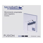 Monomando De Regadera "Fusion" Negro Mate