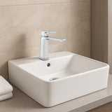 Monomando Corto para Lavabo "Row" Cromo