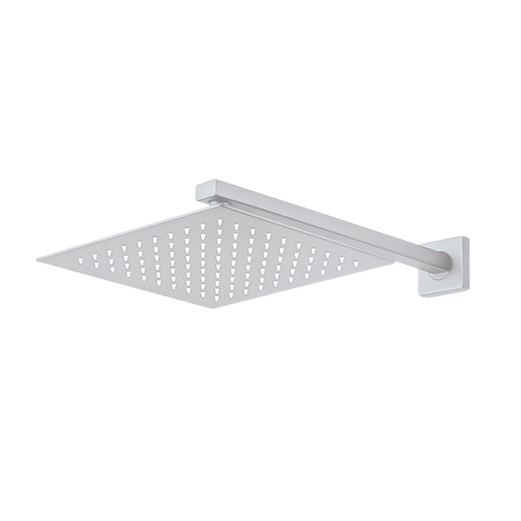 Regadera Cuadrada, Incluye Brazo de 40cm "Row" Cromo