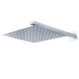 Regadera Cuadrada, Incluye Brazo de 40cm "Row" Cromo