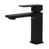Monomando Corto para Lavabo "Row" Negro Mate