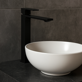 Monomando Alto para Lavabo "Row" Negro Mate