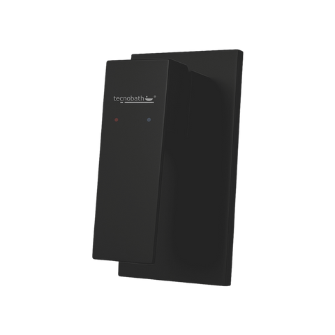 Monomando Empotrable para Regadera "Row" Negro Mate