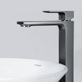 Monomando Alto para Lavabo "Row" Gris Oxford
