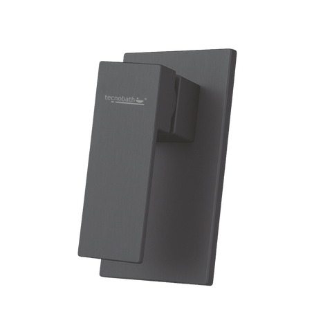 Monomando Empotrable para Regadera "Row" Gris Oxford