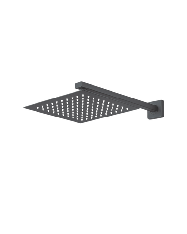 Regadera Cuadrada, Incluye Brazo de 40cm "Row"Gris Oxford