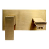 Monomando Empotrable para Lavabo "Row" Brushed Gold
