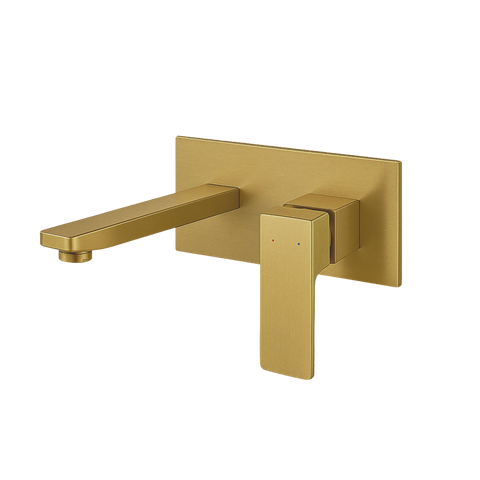 Monomando Empotrable para Lavabo "Row" Brushed Gold
