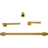 Set de 4 Accesorios "Row" Brushed Gold