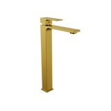 Monomando Alto para Lavabo "Row" Brushed Gold