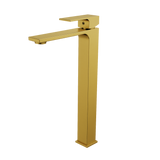 Monomando Alto para Lavabo "Row" Brushed Gold