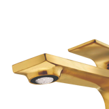 Monomando Alto para Lavabo "Row" Brushed Gold