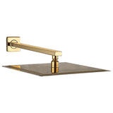 Regadera Cuadrada, Incluye Brazo de 40cm "Row" Brushed Gold