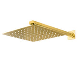 Regadera Cuadrada, Incluye Brazo de 40cm "Row" Brushed Gold
