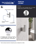 Percha Para Baño Cromo