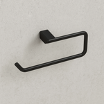 Toallero Corto 40cm Para Lavabo Negro Mate
