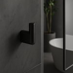 Percha Para Baño Negro Mate