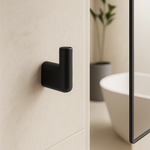 Percha Para Baño Negro Mate