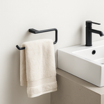 Toallero Corto 40cm Para Lavabo Gris Oxford